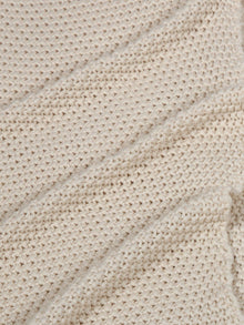 Knit Throw - Ivory Moss