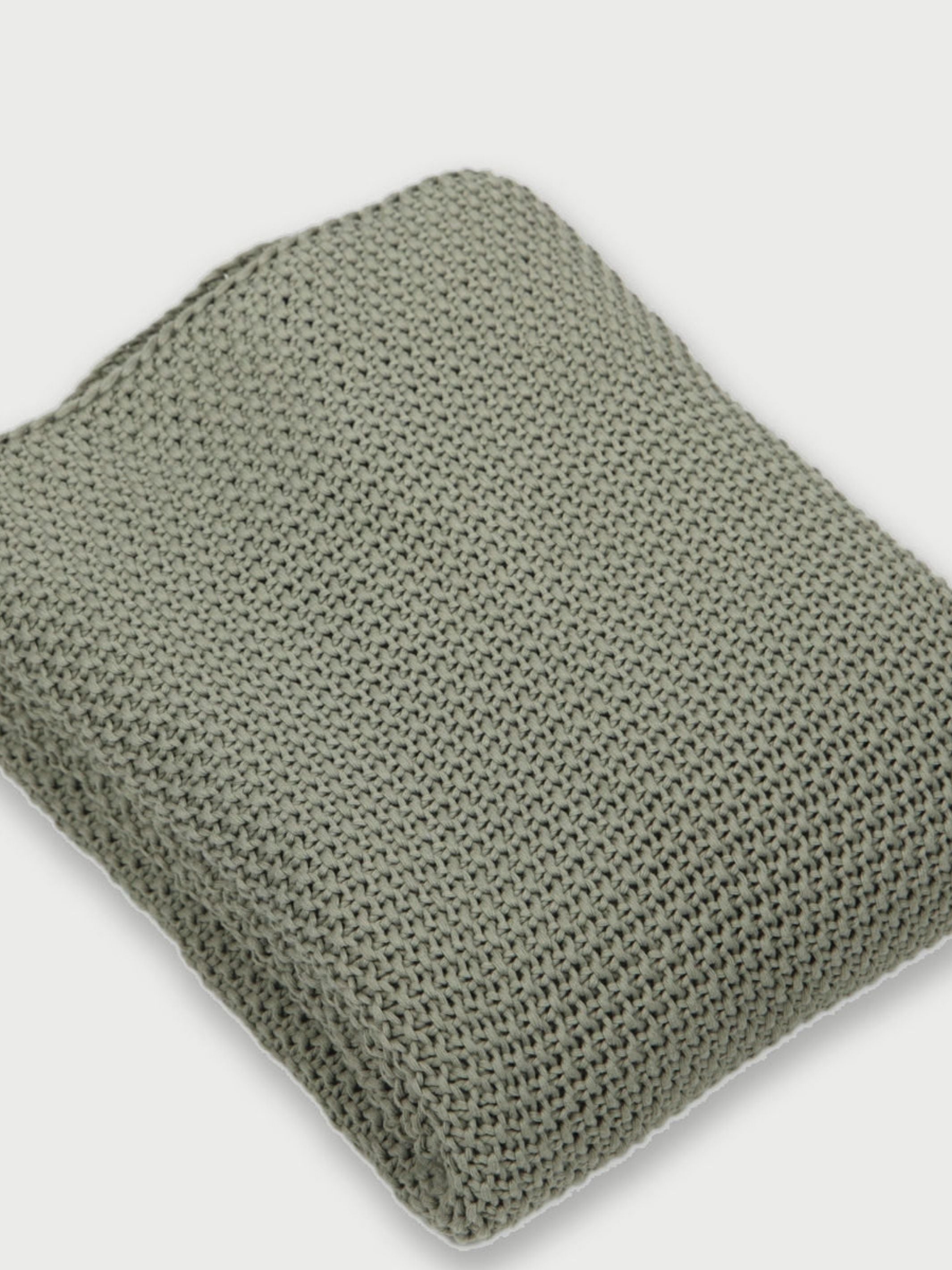 Throw - Sage Moss Knit