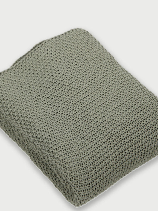 Throw - Sage Moss Knit