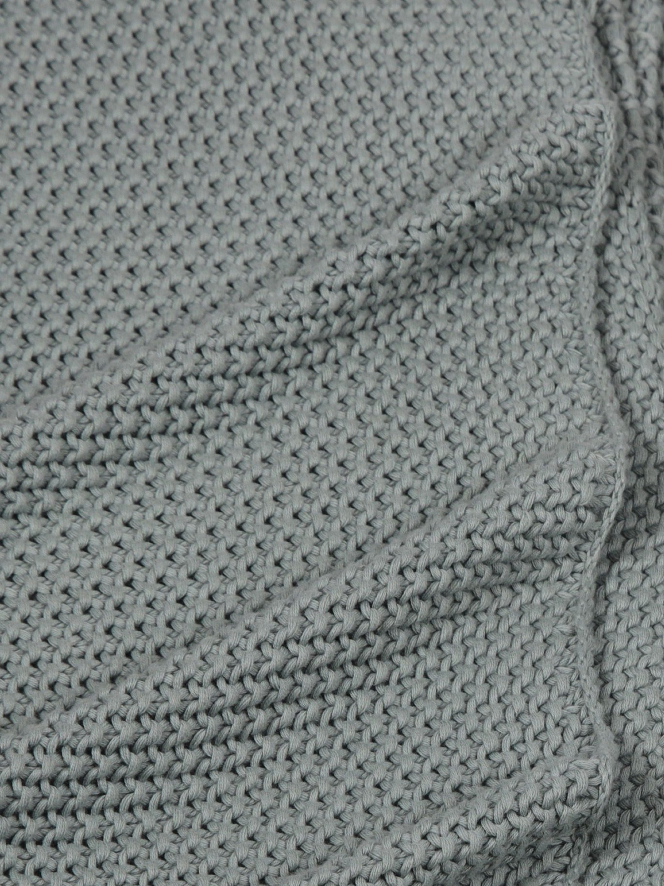Knit Throw - Duck Egg Moss