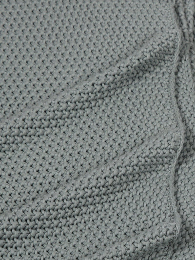 Knit Throw - Duck Egg Moss