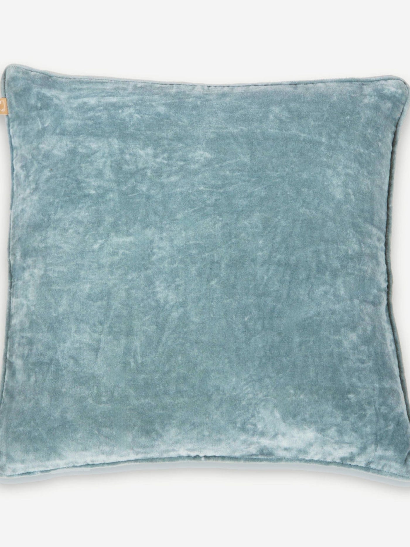 Cushion Cover - Soft Blue Velvet Euro Sham