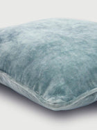 Cushion Cover - Soft Blue Velvet Euro Sham