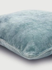 Cushion Cover - Soft Blue Velvet Euro Sham