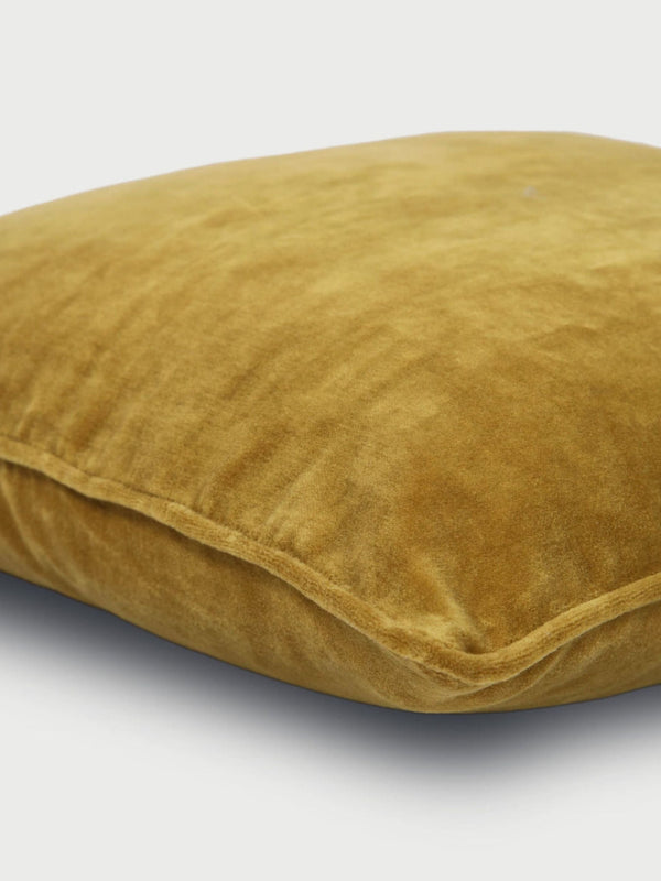 Cushion Cover - Ochre Velvet
