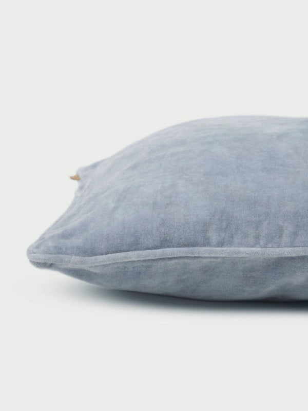 Cushion Cover - Baby Blue Velvet Euro Sham