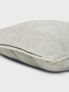 Cushion Cover - Dove Grey Velvet Euro Sham