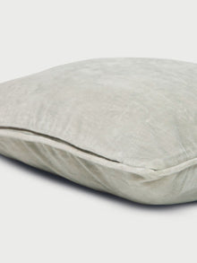 Cushion Cover - Dove Grey Velvet Euro Sham