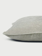 Cushion Cover - Dove Grey Velvet Euro Sham