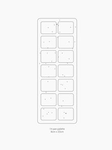 Color Palette - 14 Pan  - Artists Tool