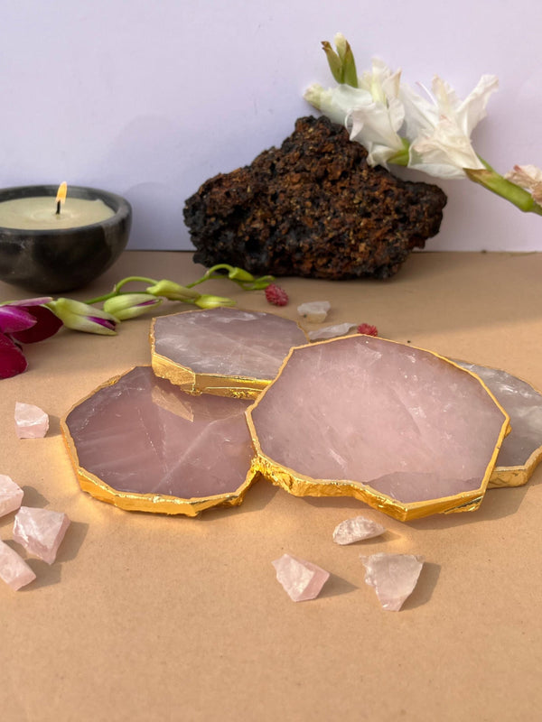 Rose Quartz Coaster (Set of 4)