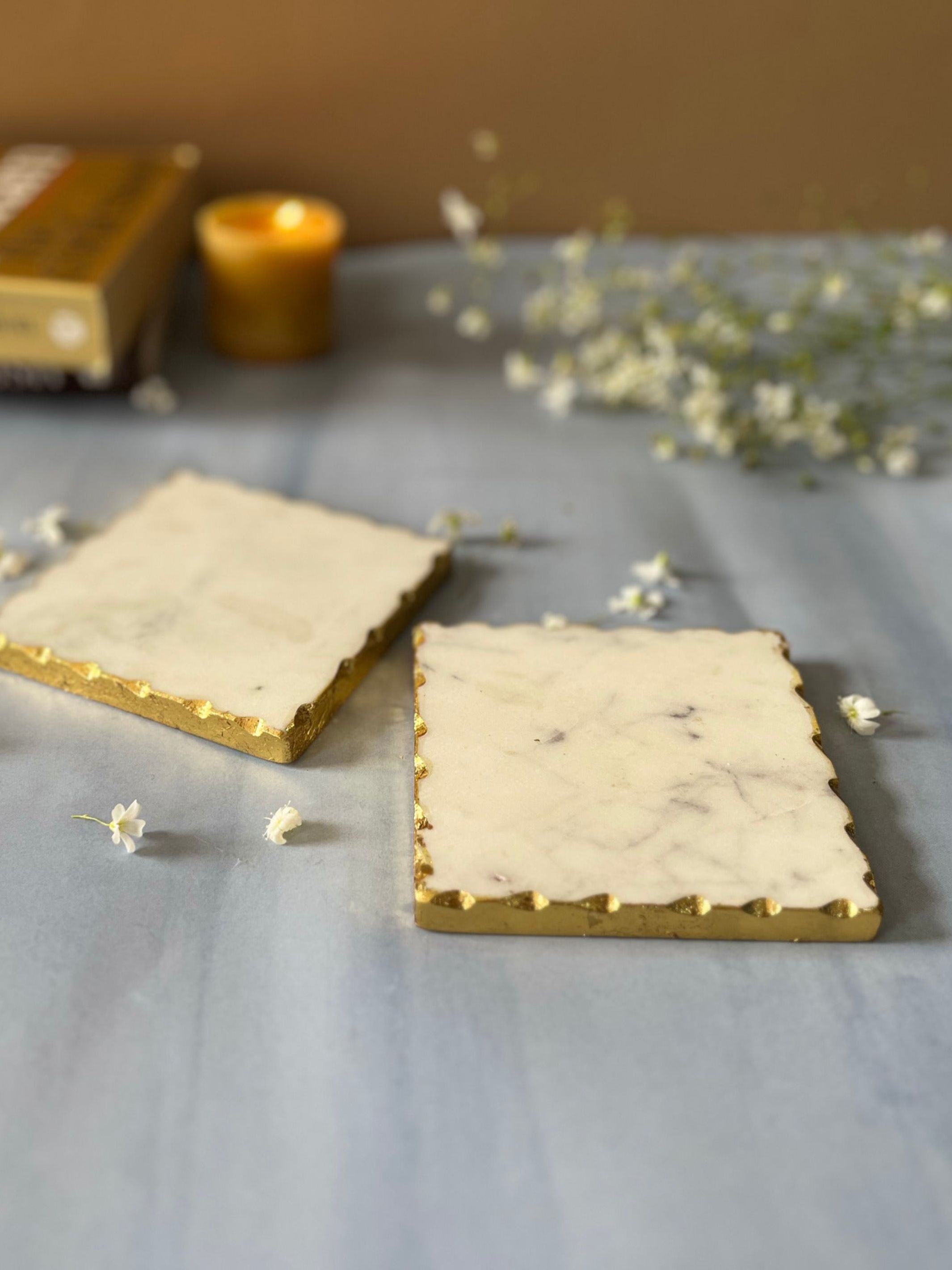 White Marble Coaster