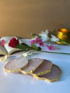 Rose Quartz Coaster (Set of 4)
