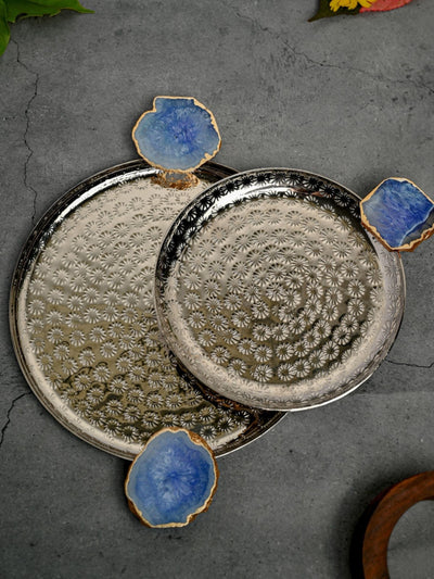 Aluminum Tray with Agate