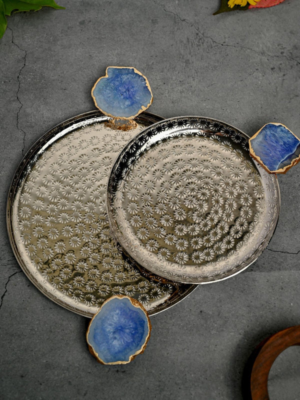 Aluminum Tray with Agate