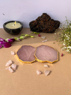 Rose Quartz Coaster (Set of 2)