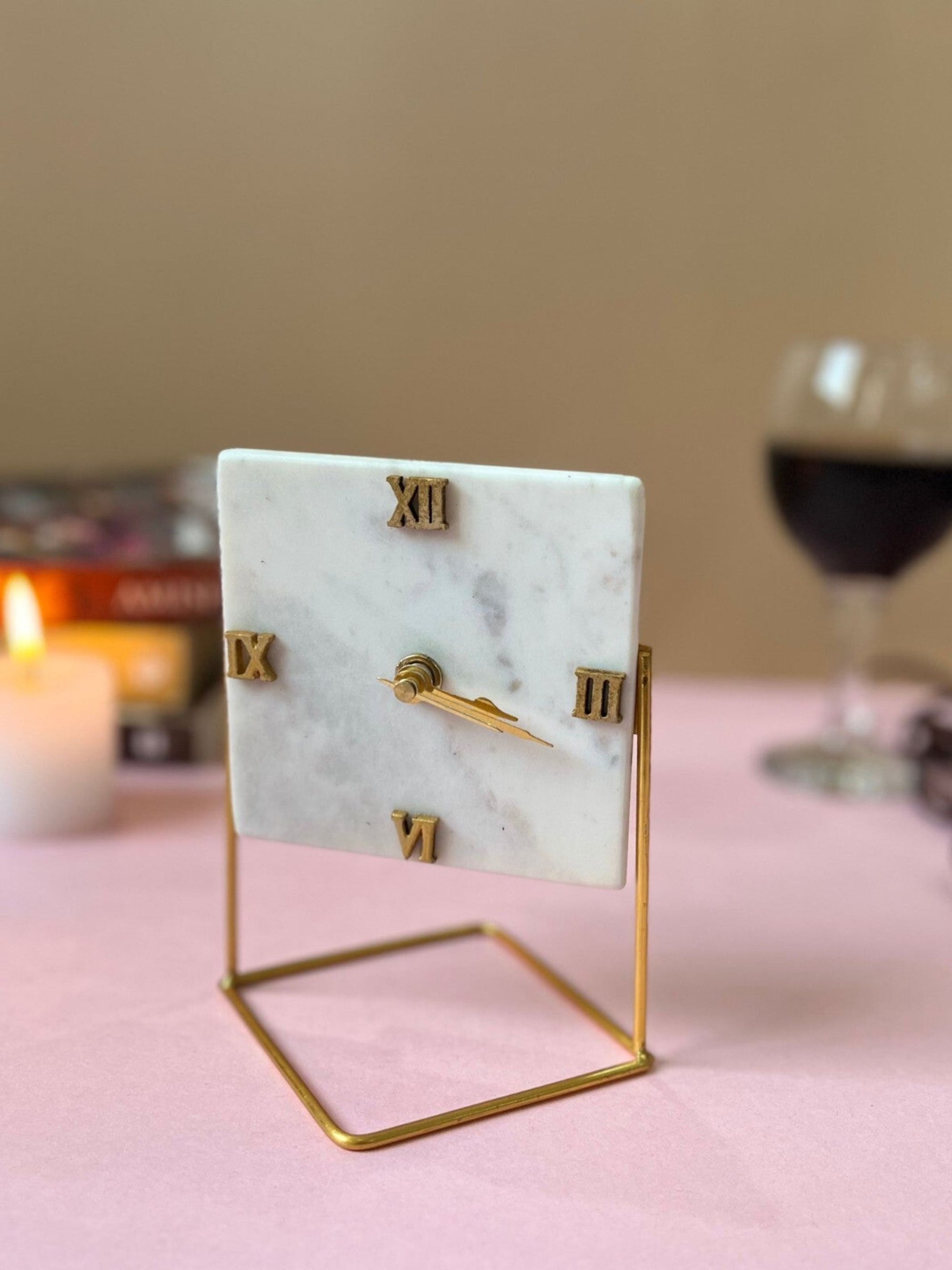 Marble Desktop Clock