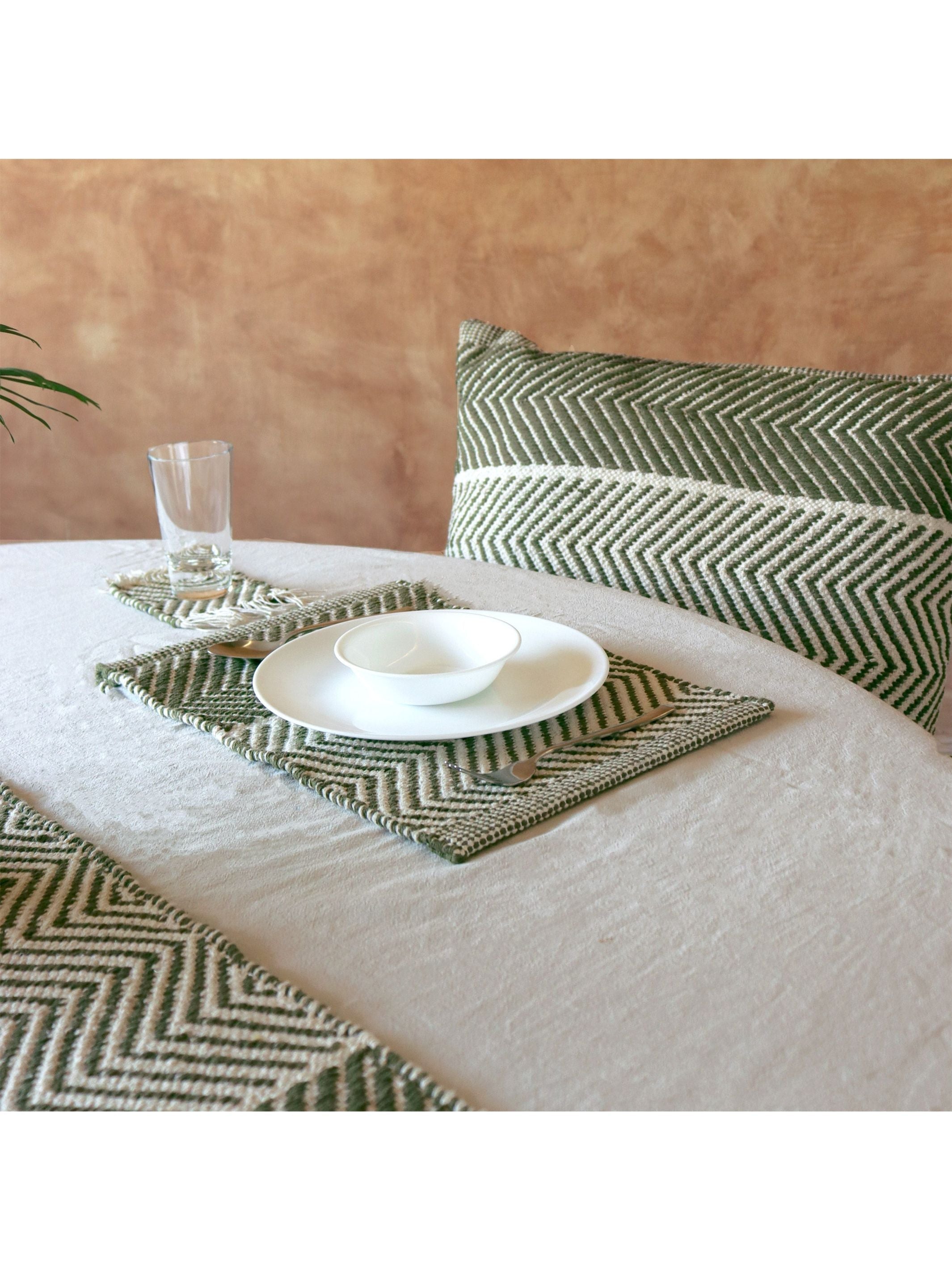 Handwoven Reversible Table Mat Set of 2