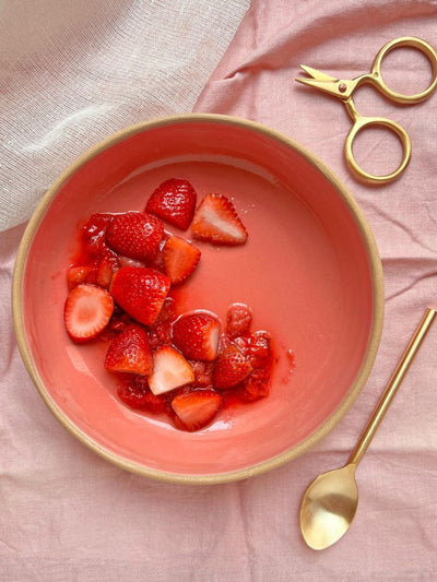 Coupe Salad Bowl Apricot
