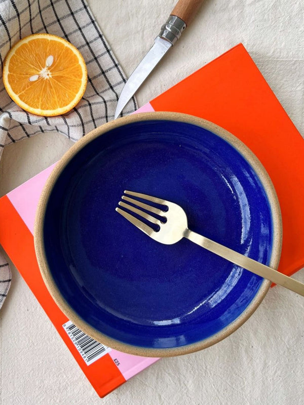 Coupe Salad Bowl Cobalt
