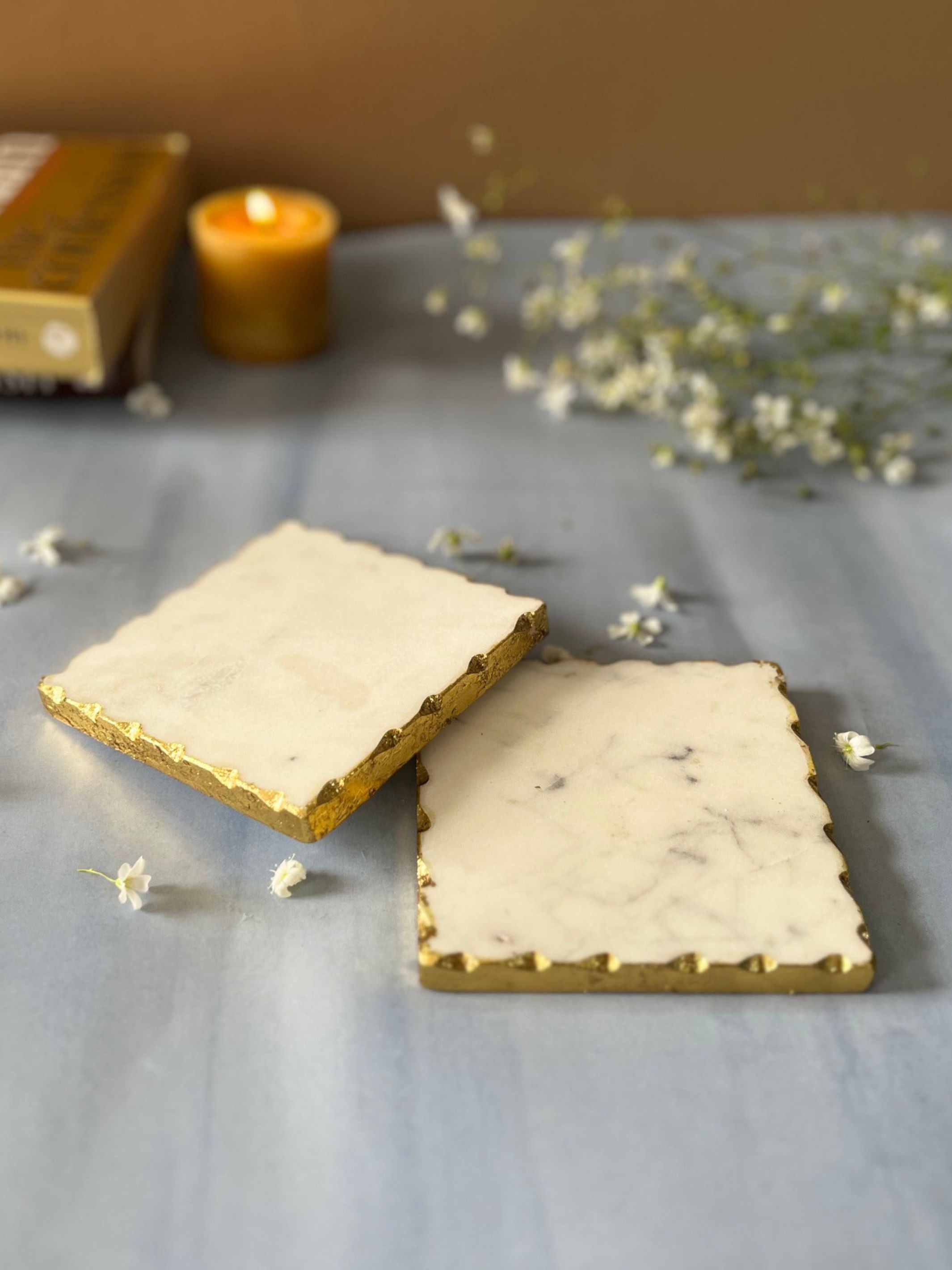 White Marble Coaster