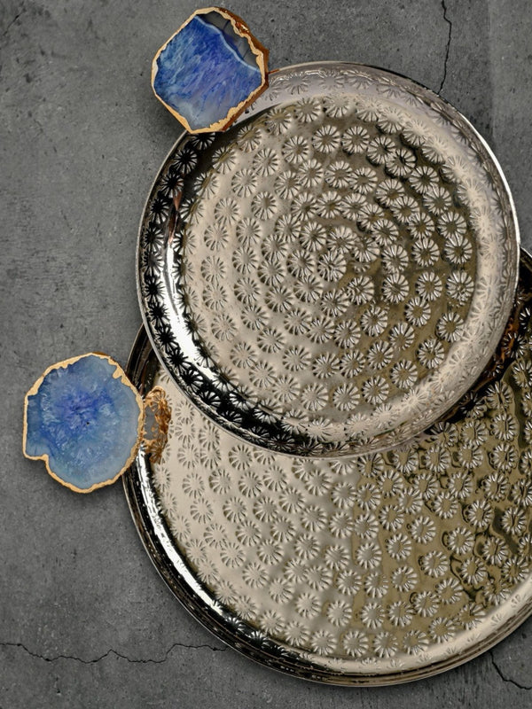 Aluminum Tray with Agate