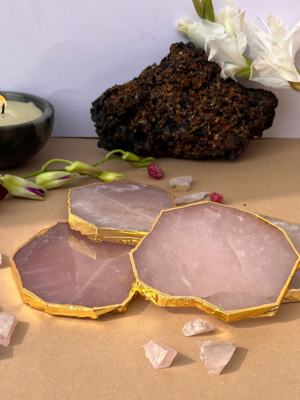 Rose Quartz Coaster (Set of 4)
