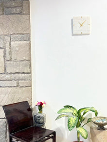 Marble Wall Clock - White