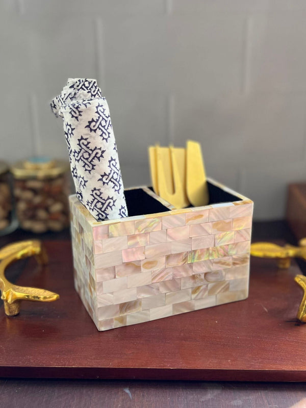 Mother of Pearl Cutlery Holder
