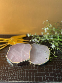 Rose Quartz Coaster (Set of 2)