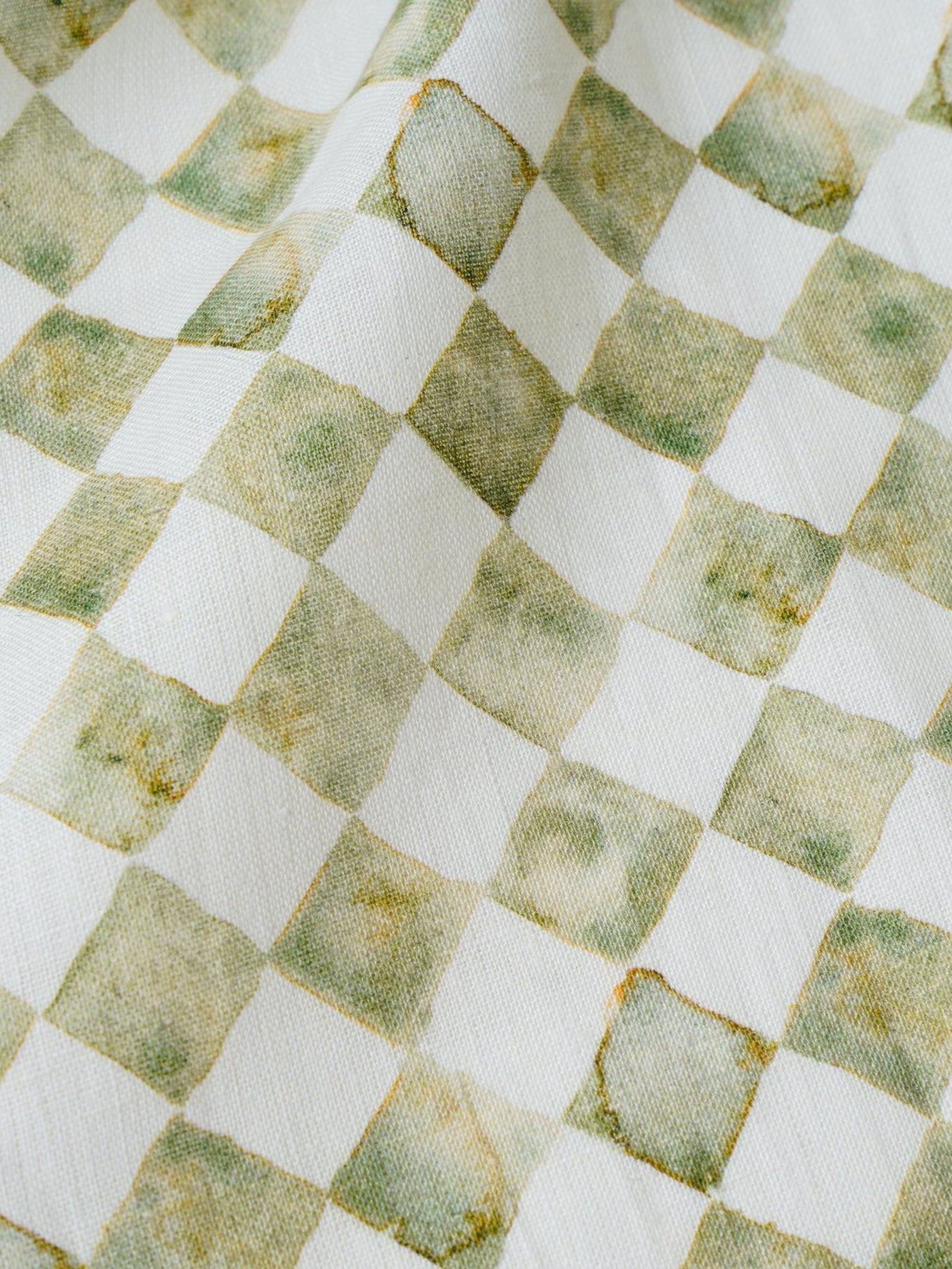 Table Runner - Checkered Green