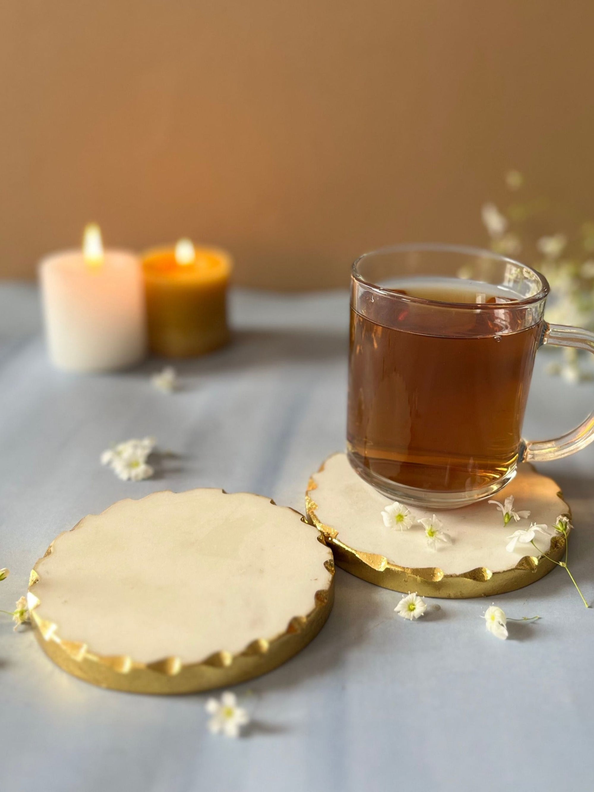 White Marble Coaster