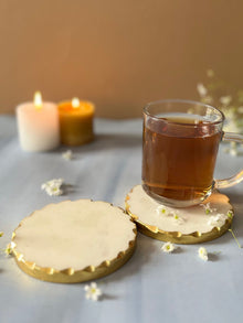 White Marble Coaster