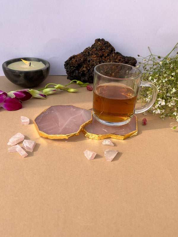 Rose Quartz Coaster (Set of 2)