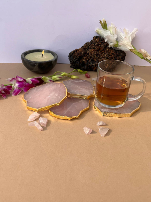 Rose Quartz Coaster (Set of 4)