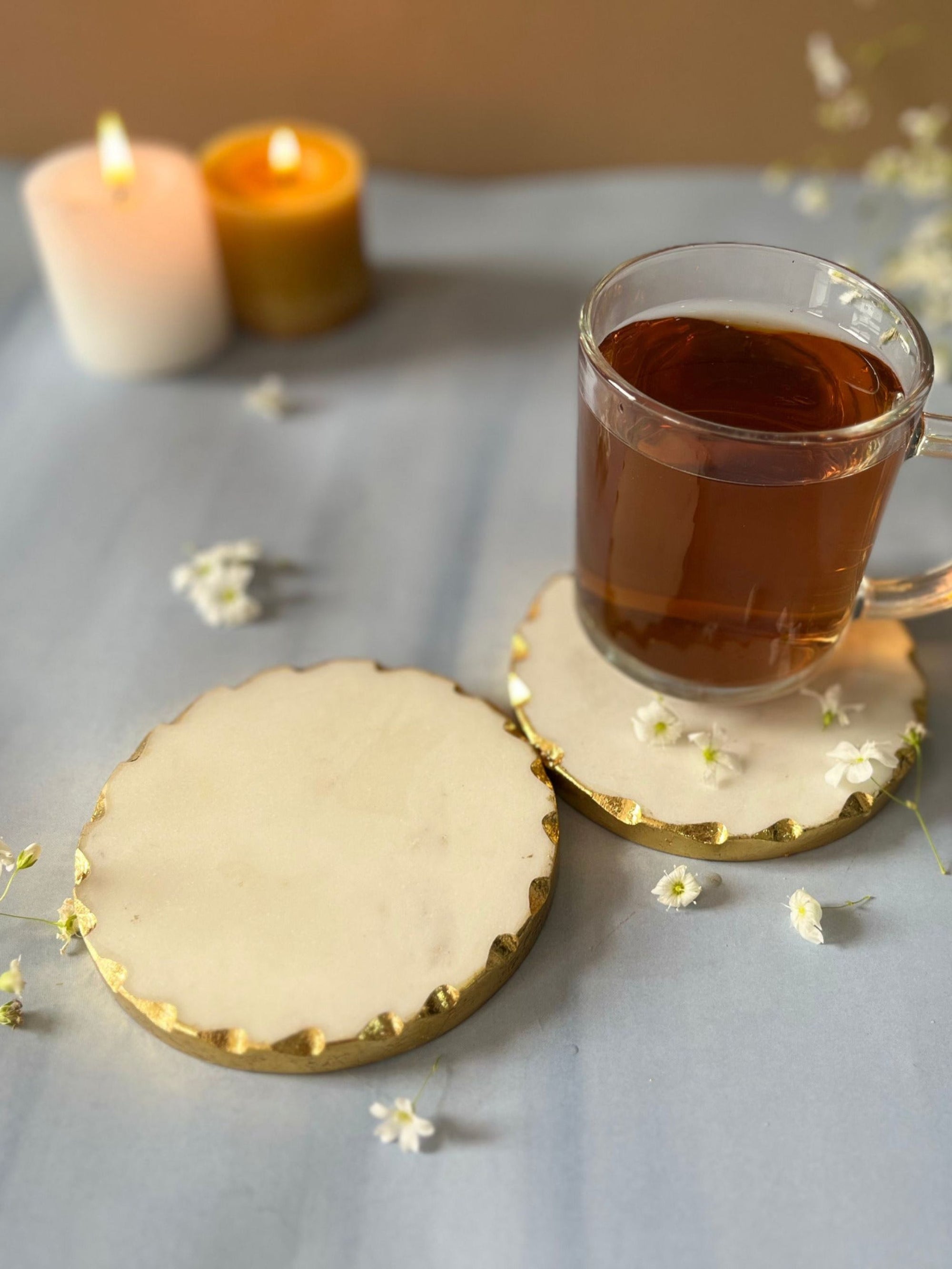 White Marble Coaster