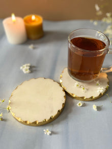 White Marble Coaster
