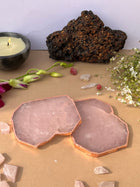 Rose Quartz Coaster (Set of 2)