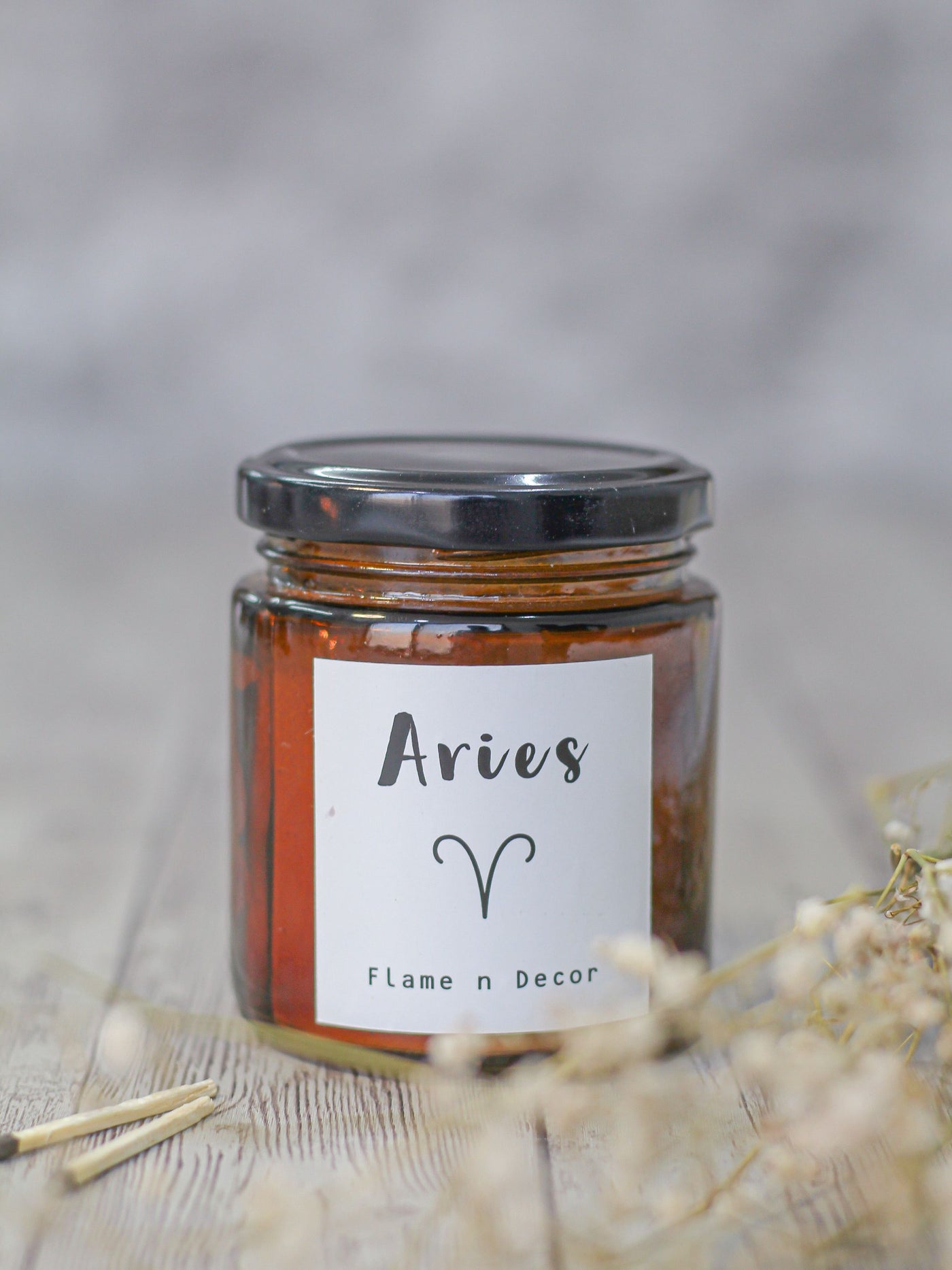 Aries Zodiac Scented Candle