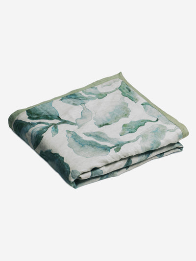 Bedcover - Cascade Teal Linen