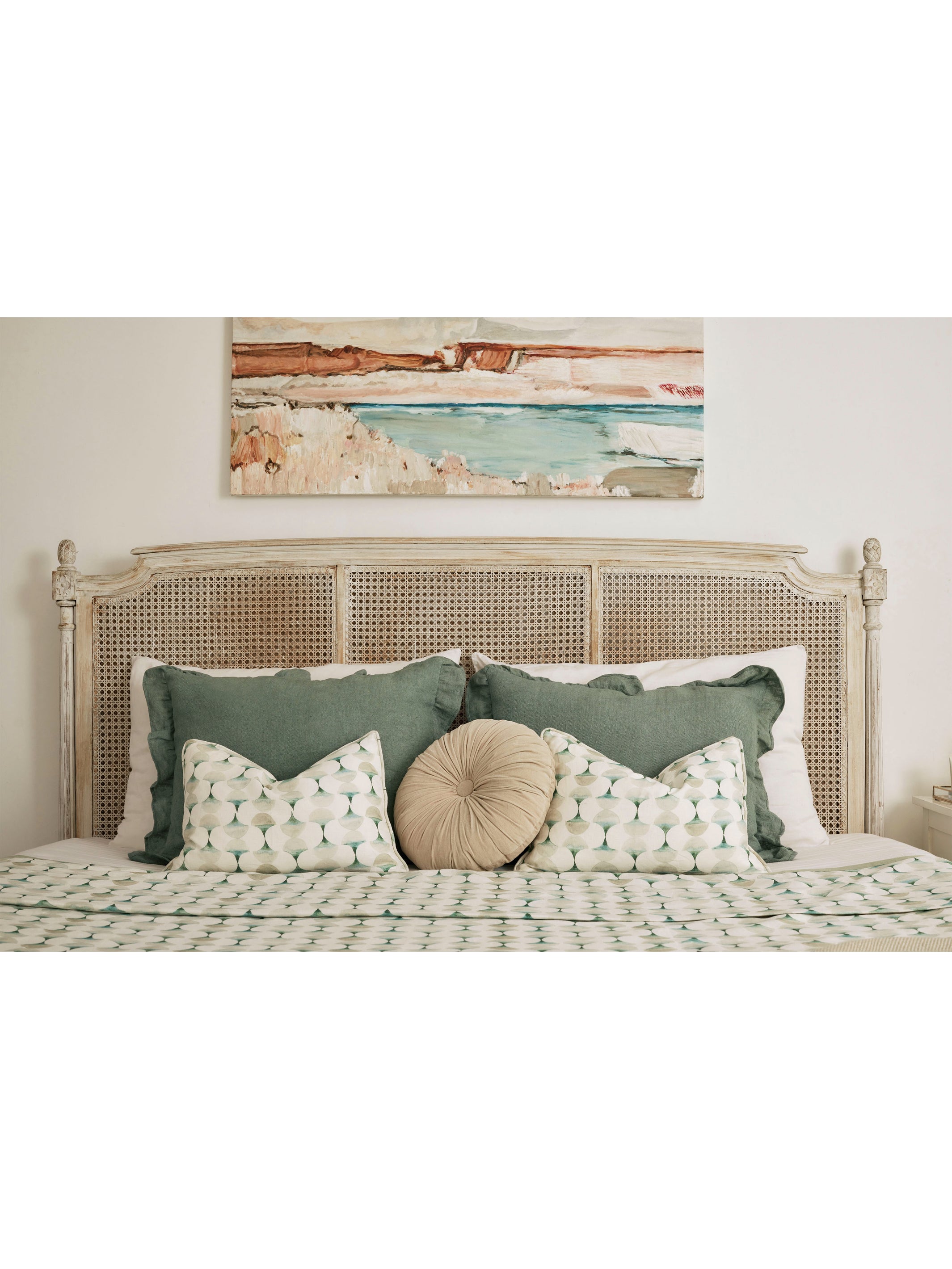 Bedcover - Cove Teal Linen
