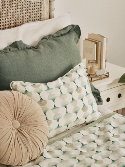 Bedcover - Cove Teal Linen