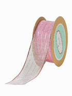 Sheer- Metallic Stripes Ribbon