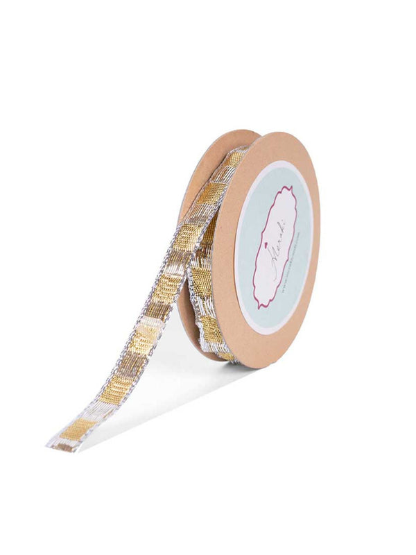 Lurex Checks Ribbon