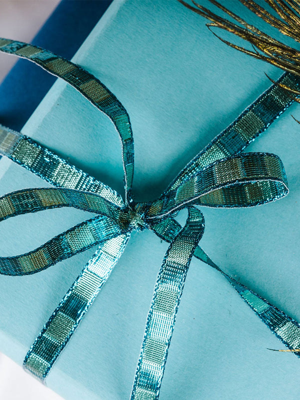 Lurex Checks Ribbon