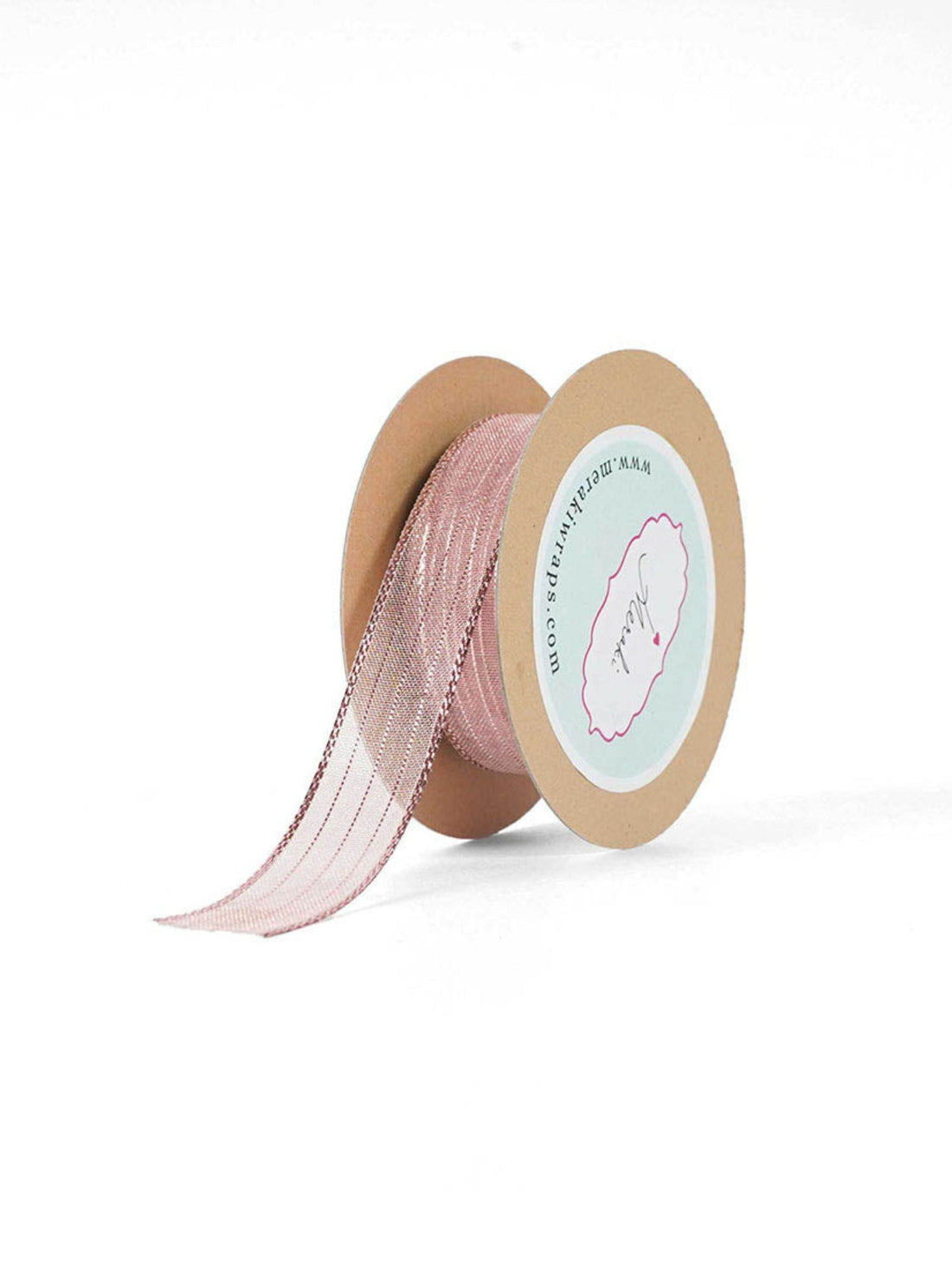 Sheer- Metallic Stripes Ribbon