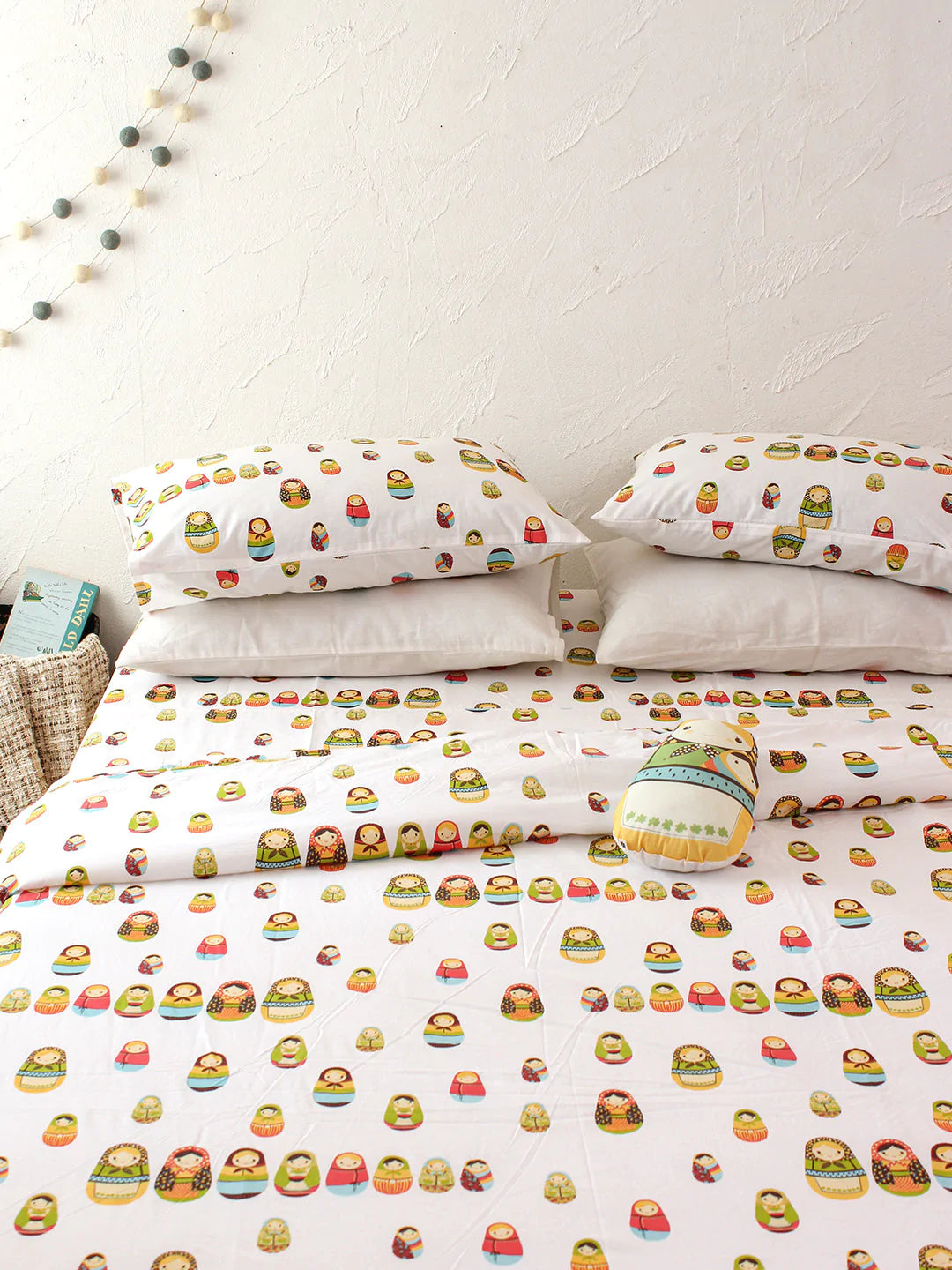 The Little Babushkas Bed Set White