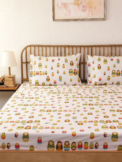 The Little Babushkas Bed Set White