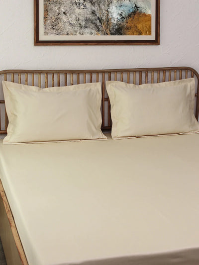Perl Yellow Bedsheet with Pillow Cover