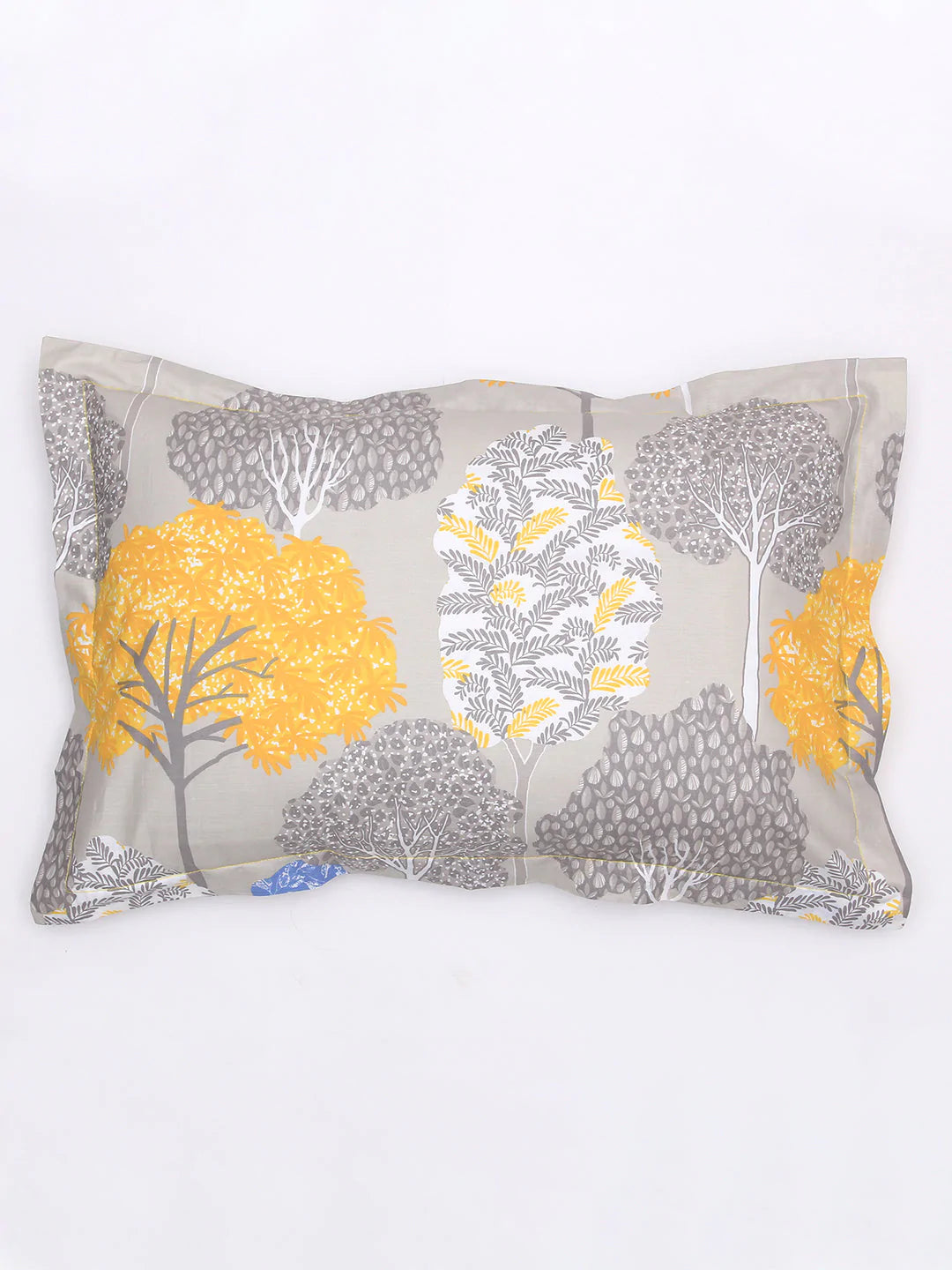 Saptaparni Yellow Bedsheet with Pillow Cover
